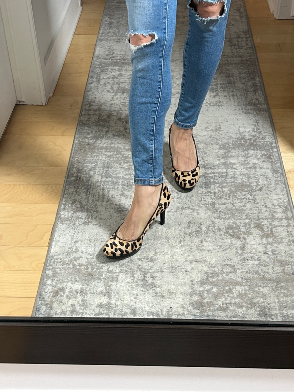 Calvin Klein Pony Leopard Pumps